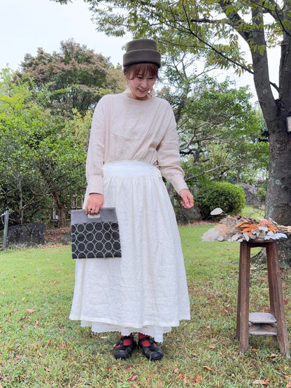 【予約】新色＊Dear apron dress（白）