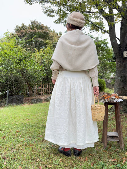 【予約】新色＊Dear apron dress（白）